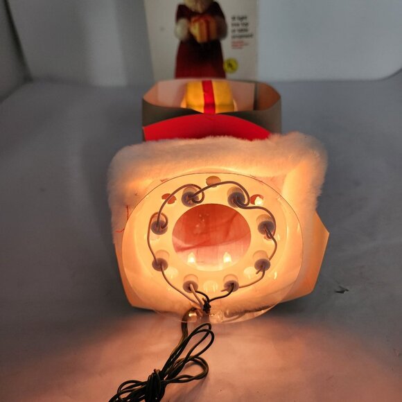 GE Merry Midget Santa Tree Topper 10 Light Table Ornament Tested Works - Picture 6 of 6